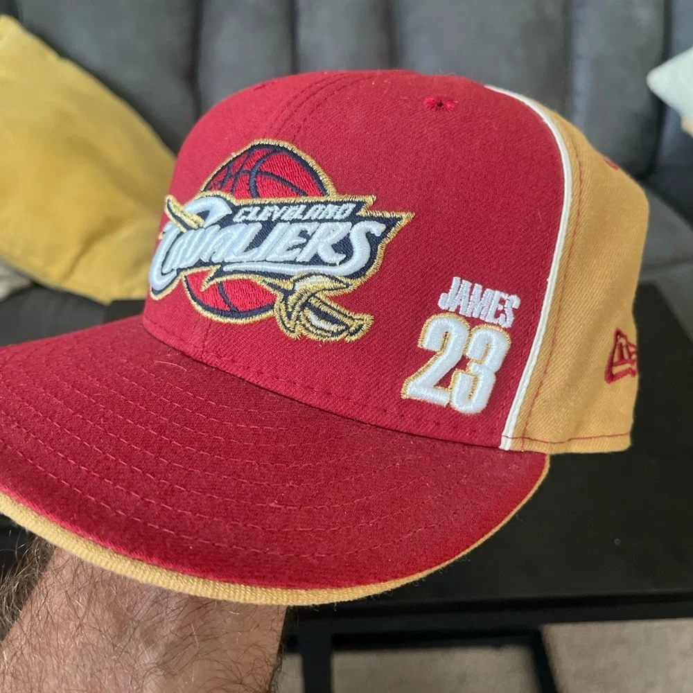 New Era Red and Tan NBA Cap
